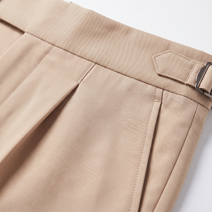 Dorian | Men’s Pleated Dress Pants with Side Adjusters