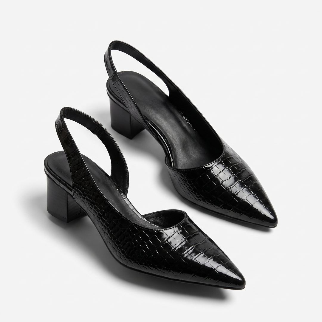 Veda | Women’s Woven Pointed-Toe Slingback Heels