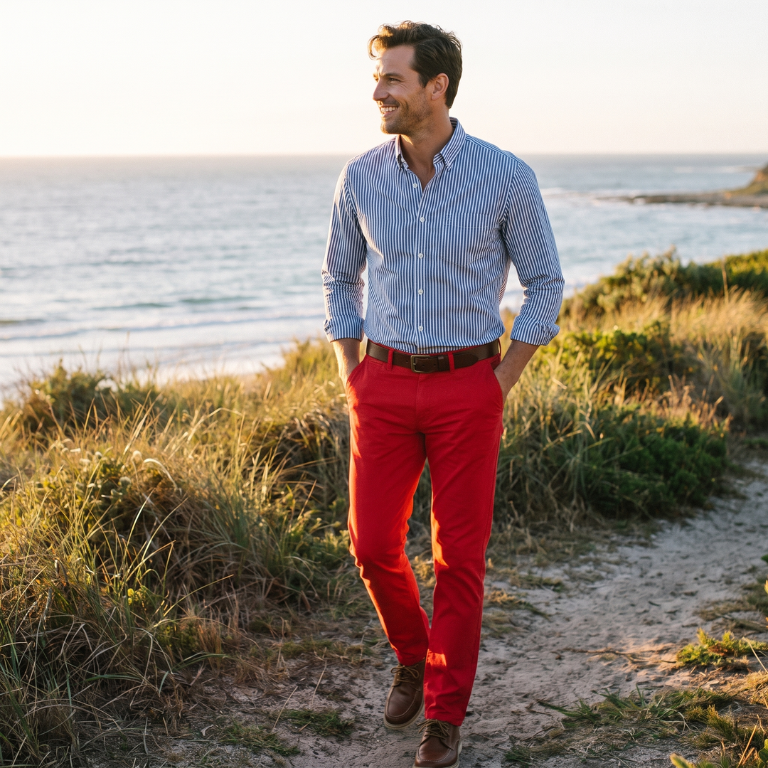 Ashton | Men’s Slim Straight-Leg Casual Pants