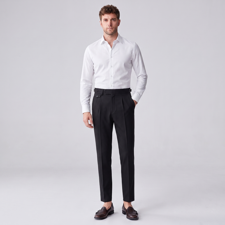 Dorian | Men’s Pleated Dress Pants with Side Adjusters