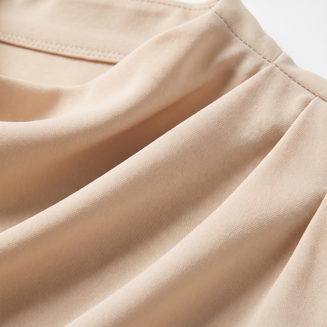 Camille | Women’s Blouse Featuring an Asymmetric Elegant Folded Neck