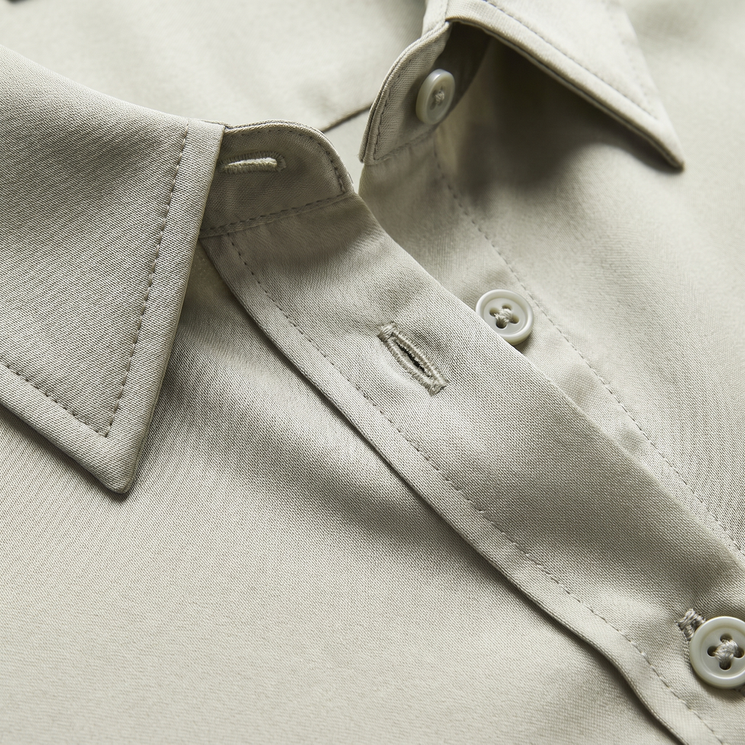 Mara | Women’s Button-Up Blouse in a Lustrous Finish