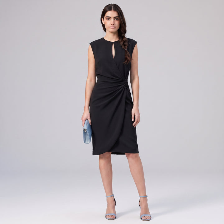Celeste | Women’s Keyhole Dress Featuring Side Draping
