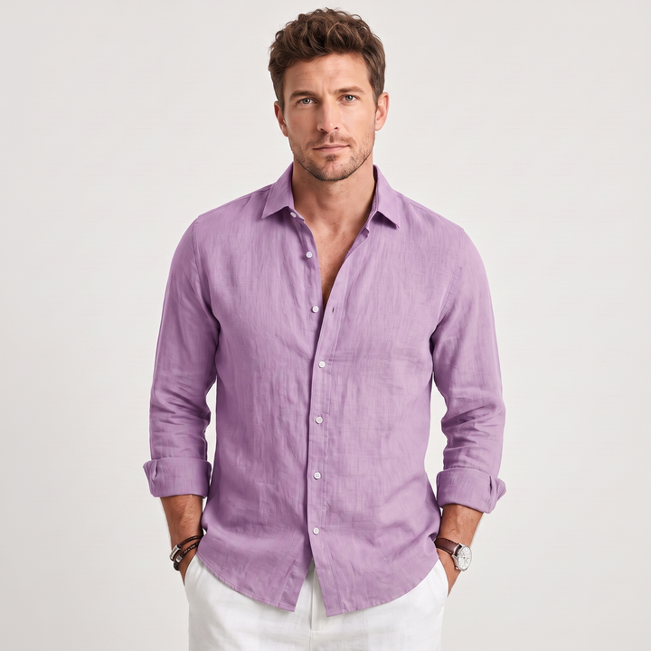 Elias | Men’s Long-Sleeve Button-Up Shirt in a Relaxed Fit