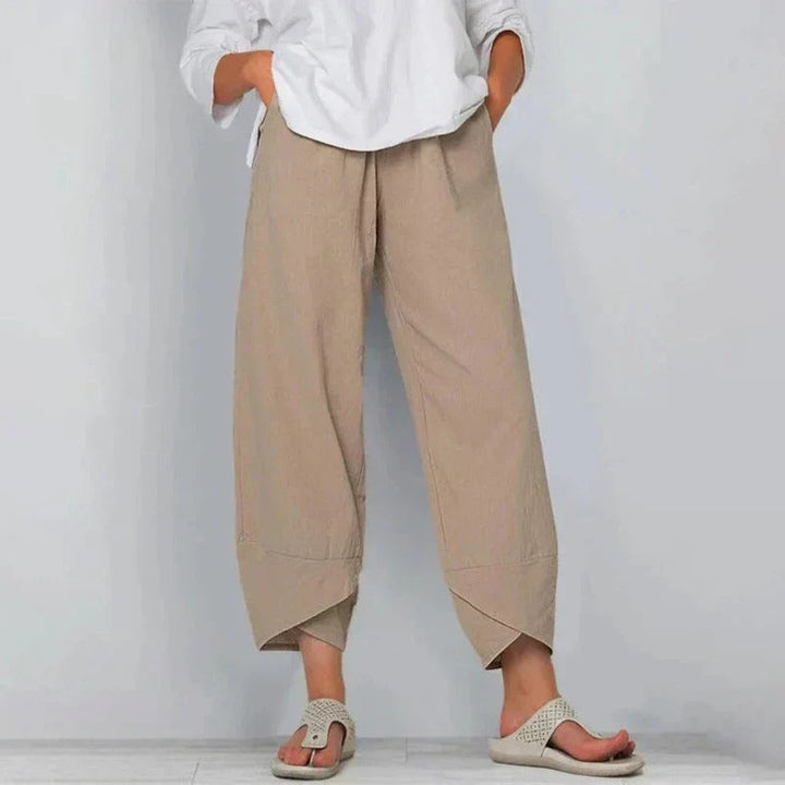 Briar | Women’s Cropped Balloon Pants with Crossover Hems