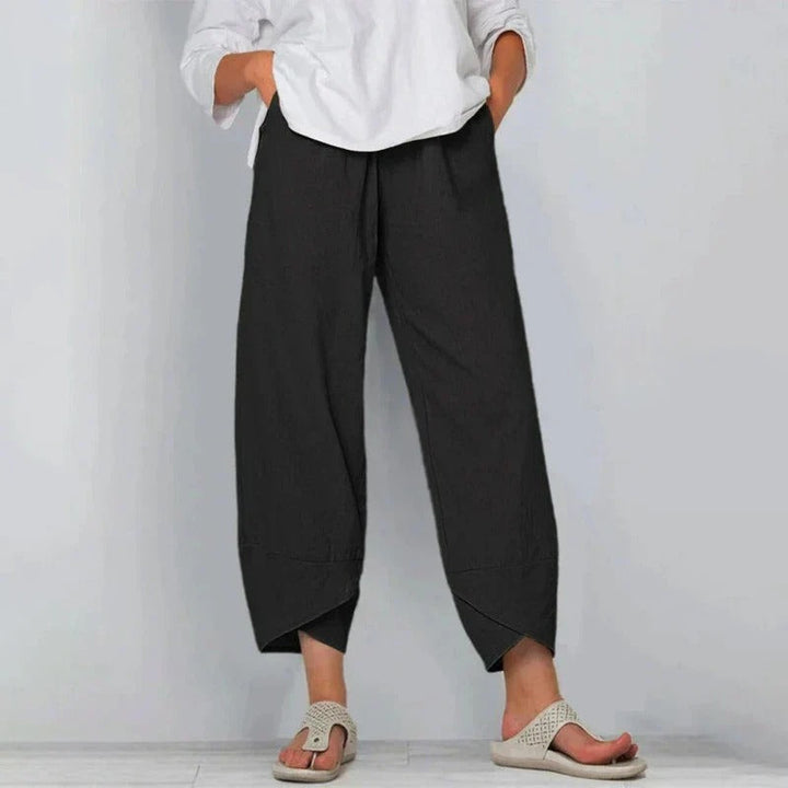 Briar | Women’s Cropped Balloon Pants with Crossover Hems