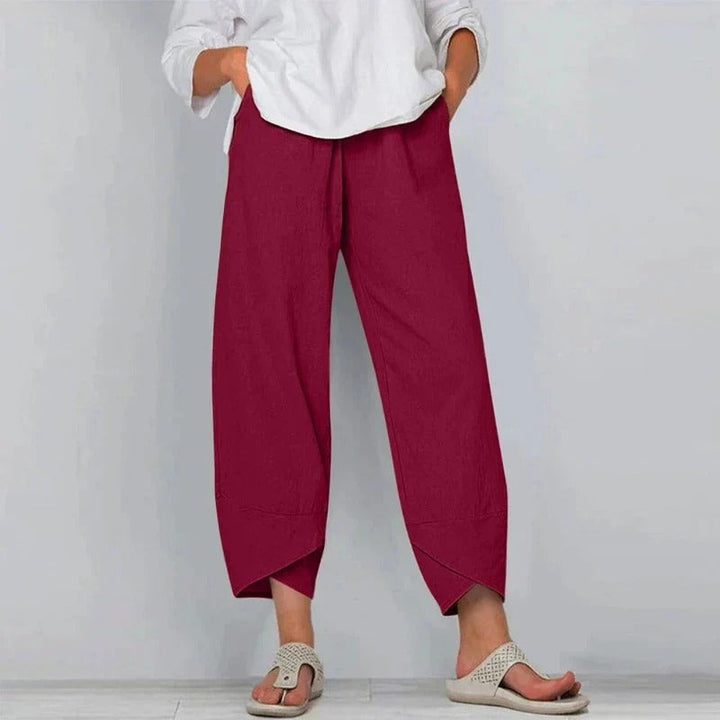 Briar | Women’s Cropped Balloon Pants with Crossover Hems