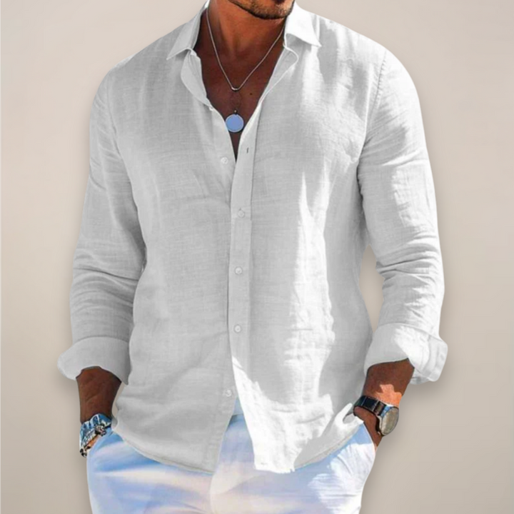 Elias | Men’s Long-Sleeve Button-Up Shirt in a Relaxed Fit