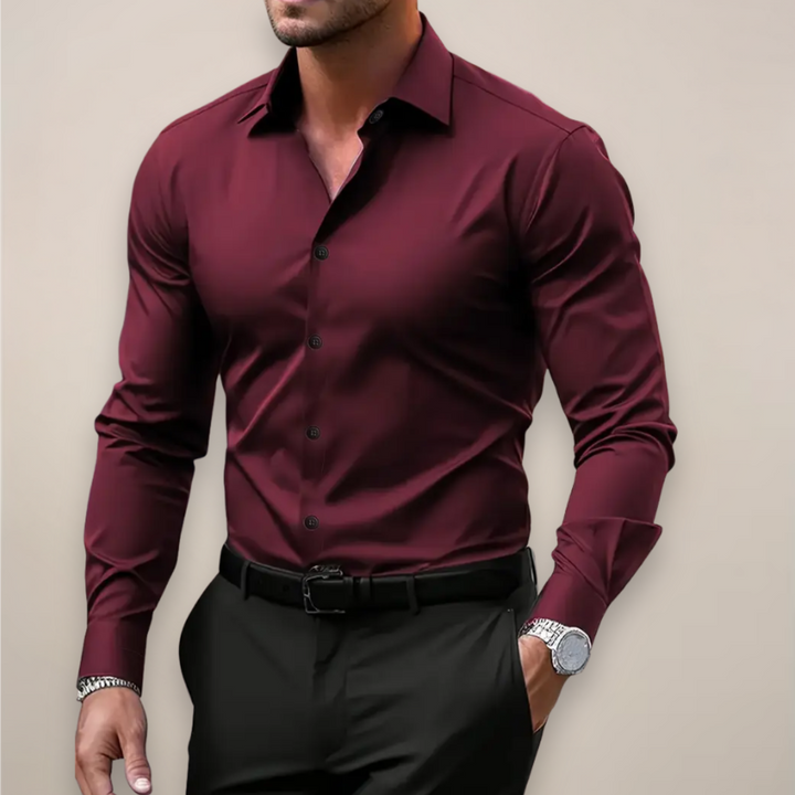 Silas | Men’s Fitted Long-Sleeve Dress Shirt