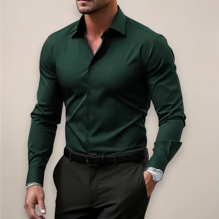 Silas | Men’s Fitted Long-Sleeve Dress Shirt