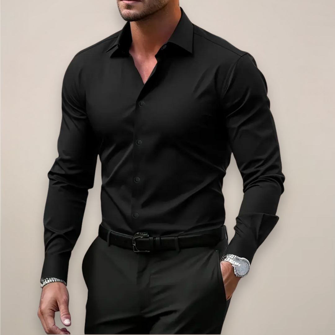 Silas | Men’s Fitted Long-Sleeve Dress Shirt