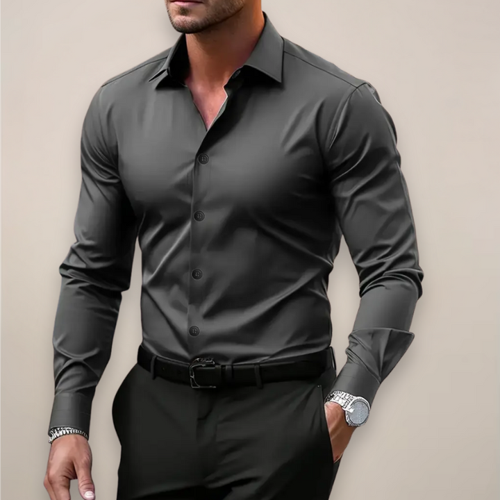 Silas | Men’s Fitted Long-Sleeve Dress Shirt