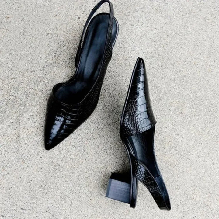 Veda | Women’s Woven Pointed-Toe Slingback Heels
