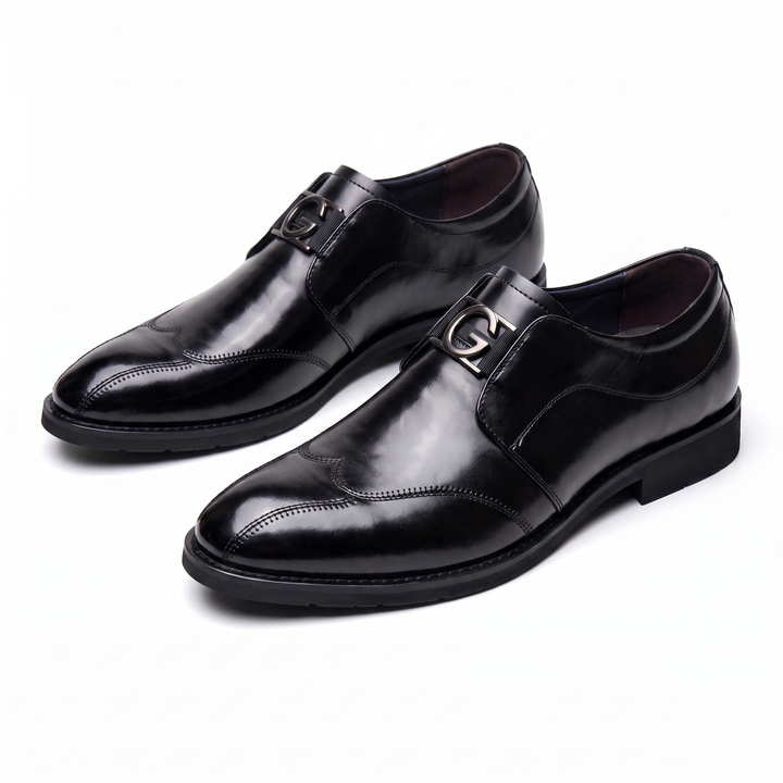 Damon | Men’s Pointed-Toe Monk-Strap Dress Shoes