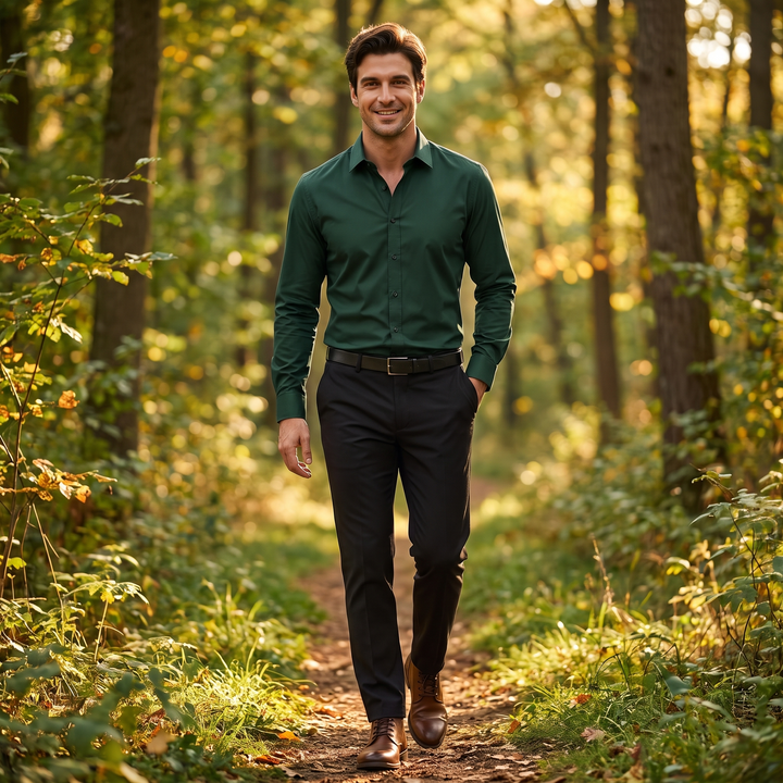 Silas | Men’s Fitted Long-Sleeve Dress Shirt