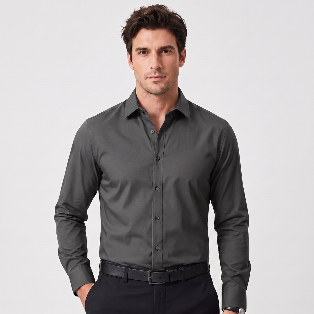 Silas | Men’s Fitted Long-Sleeve Dress Shirt