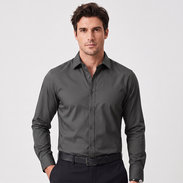Silas | Men’s Fitted Long-Sleeve Dress Shirt