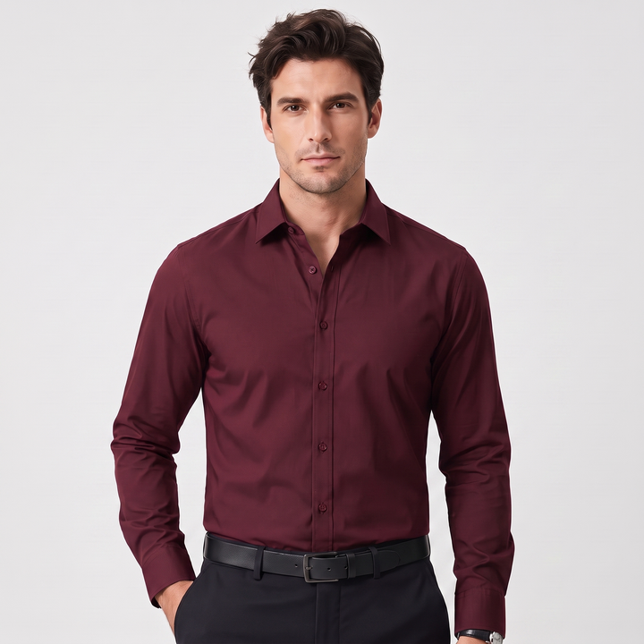 Silas | Men’s Fitted Long-Sleeve Dress Shirt