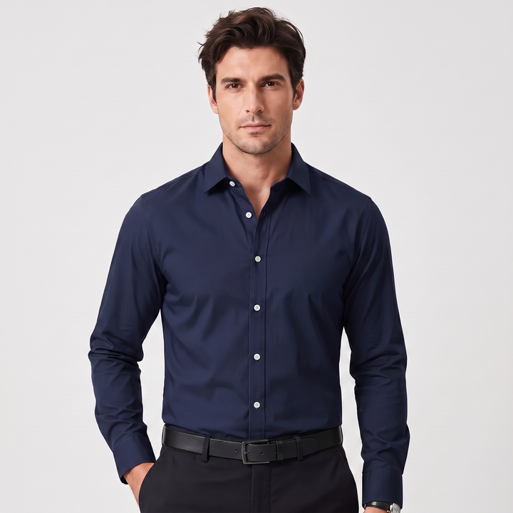 Silas | Men’s Fitted Long-Sleeve Dress Shirt