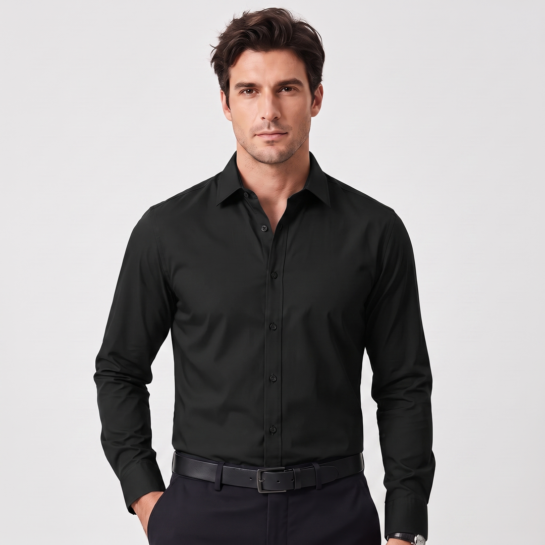 Silas | Men’s Fitted Long-Sleeve Dress Shirt